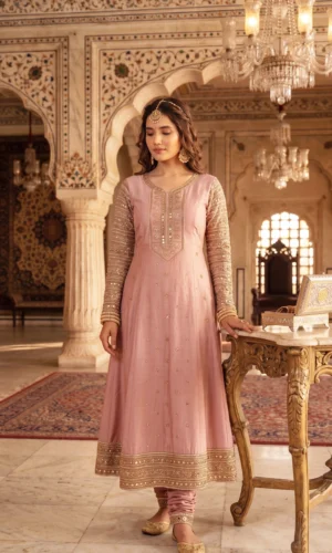 Woman Semi Crepe Tunic and Pant