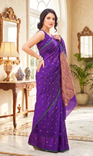 Pure Chanderi Silk Saree