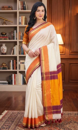 Pure Mull Cotton Saree