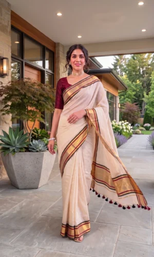 Pure Mull Cotton Saree
