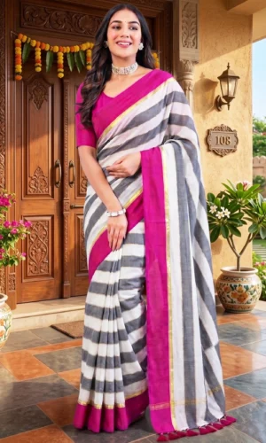 Pure Mull Cotton Saree