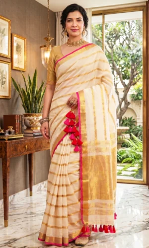 Pure Mull Cotton Saree