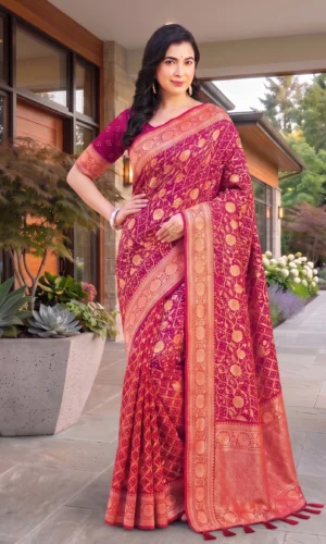 Pure Georgette Banarasi  Handloom Saree